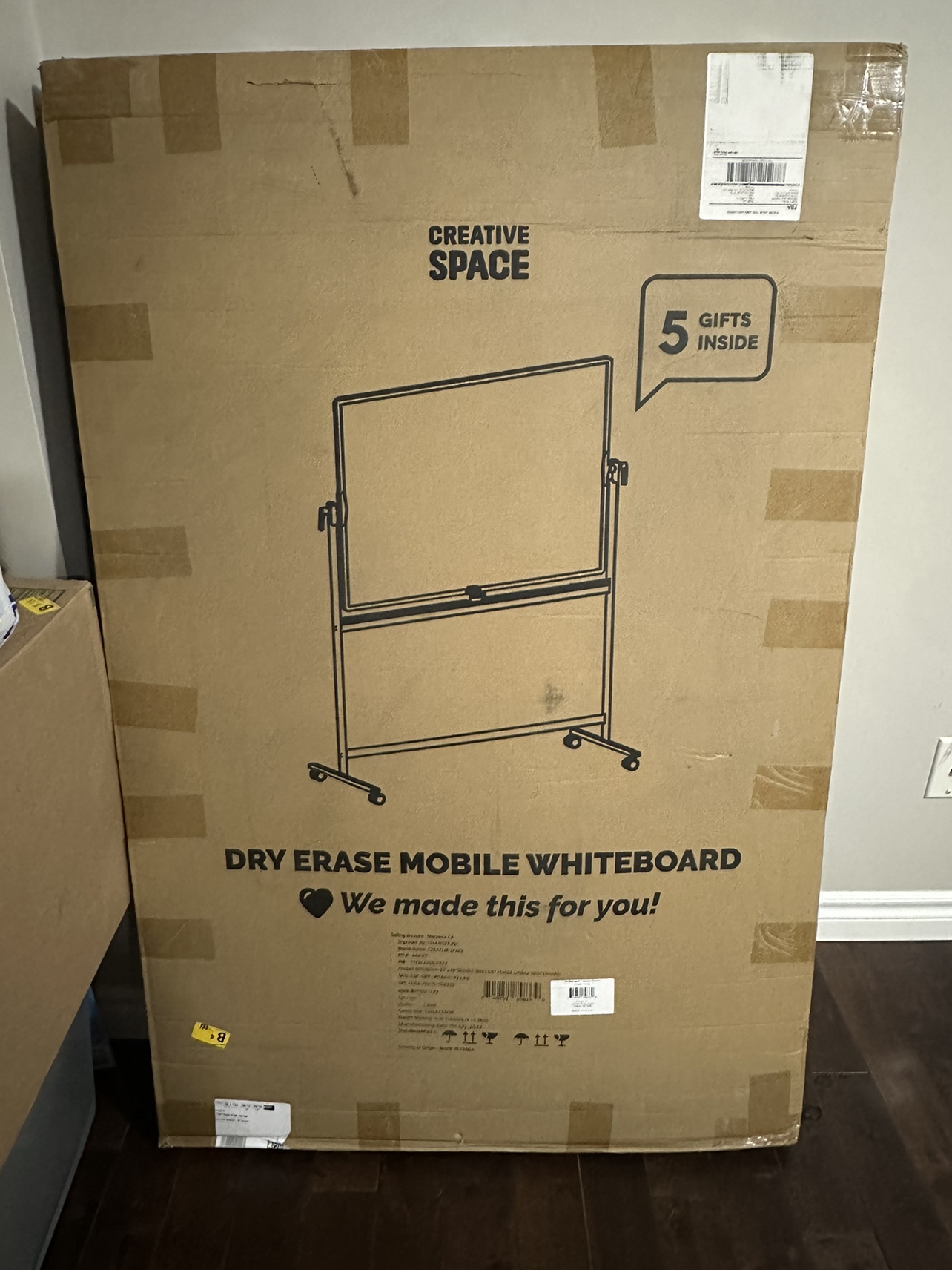 BEST PRICE ANYWHERE!! Creative Space Dry Erase Mobile Whiteboard thumbnail