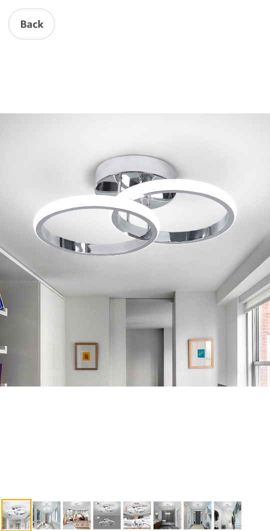 Eidisuny Round Modern Led Ceiling Light Fixture thumbnail