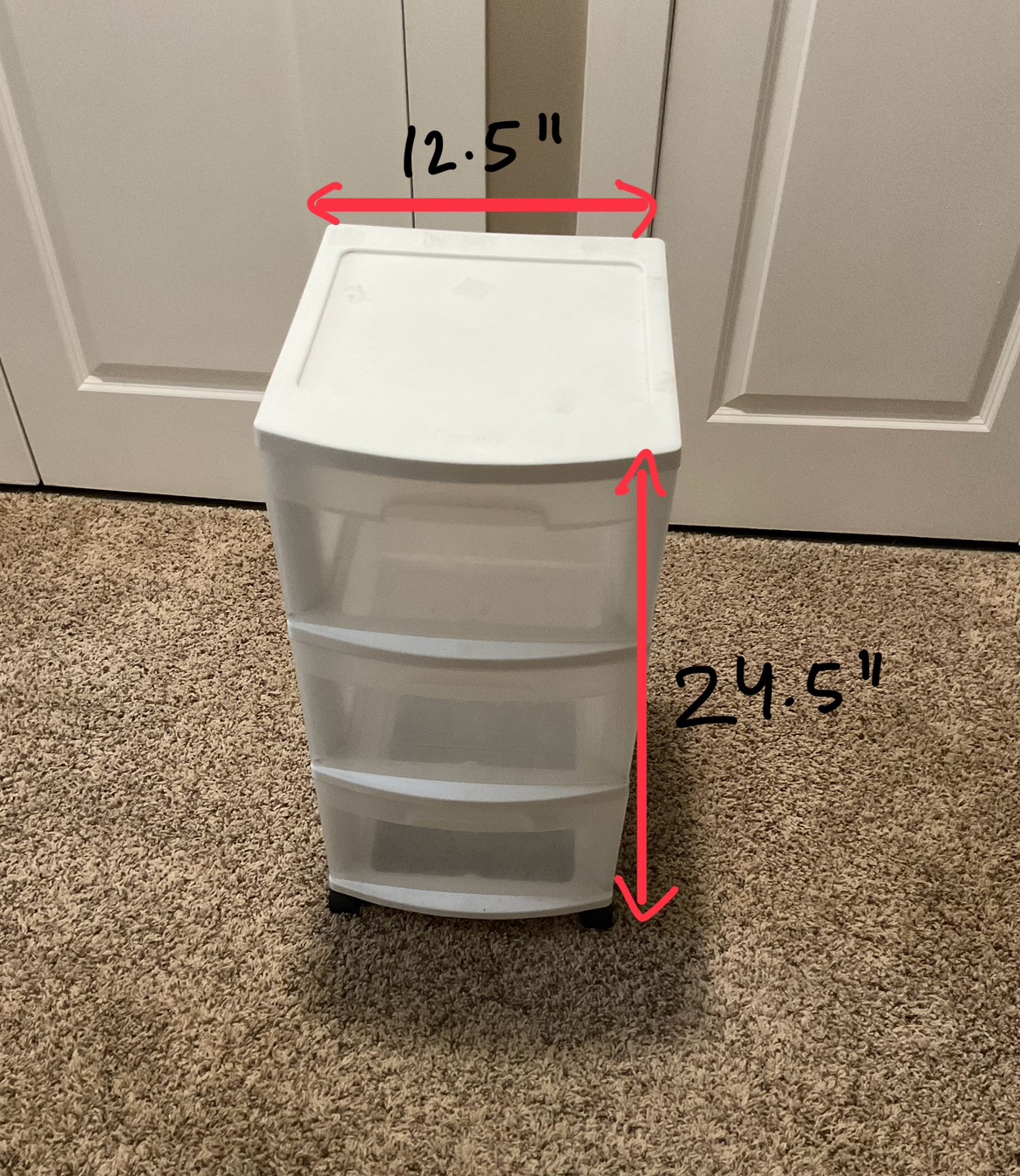 Plastic storage drawer container thumbnail