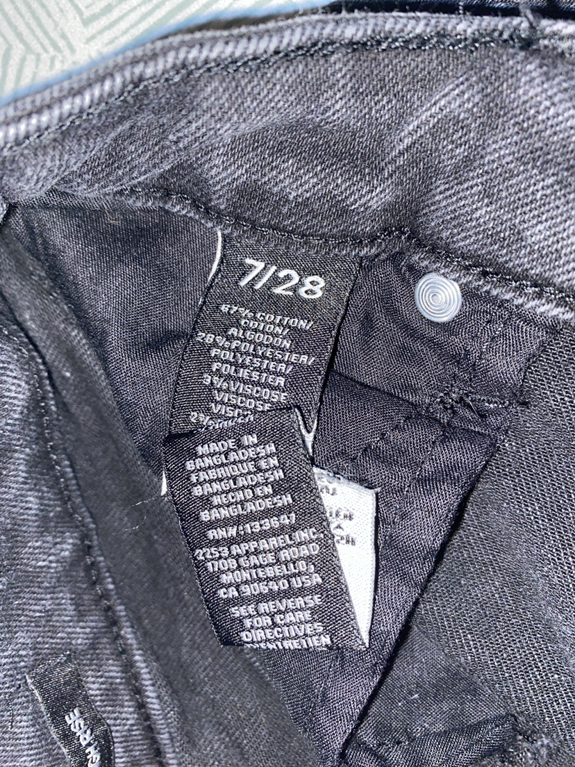 Black jean shorts - photo 4