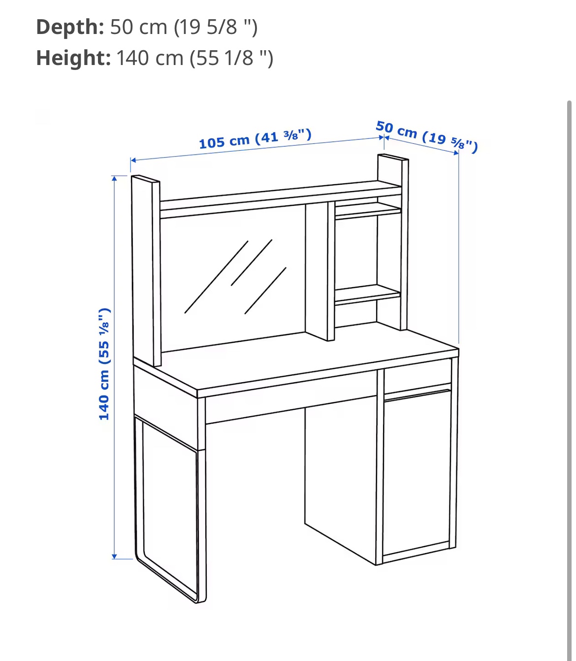 Moving Sale / White MICKE IKEA desk with chair image indicator(10)