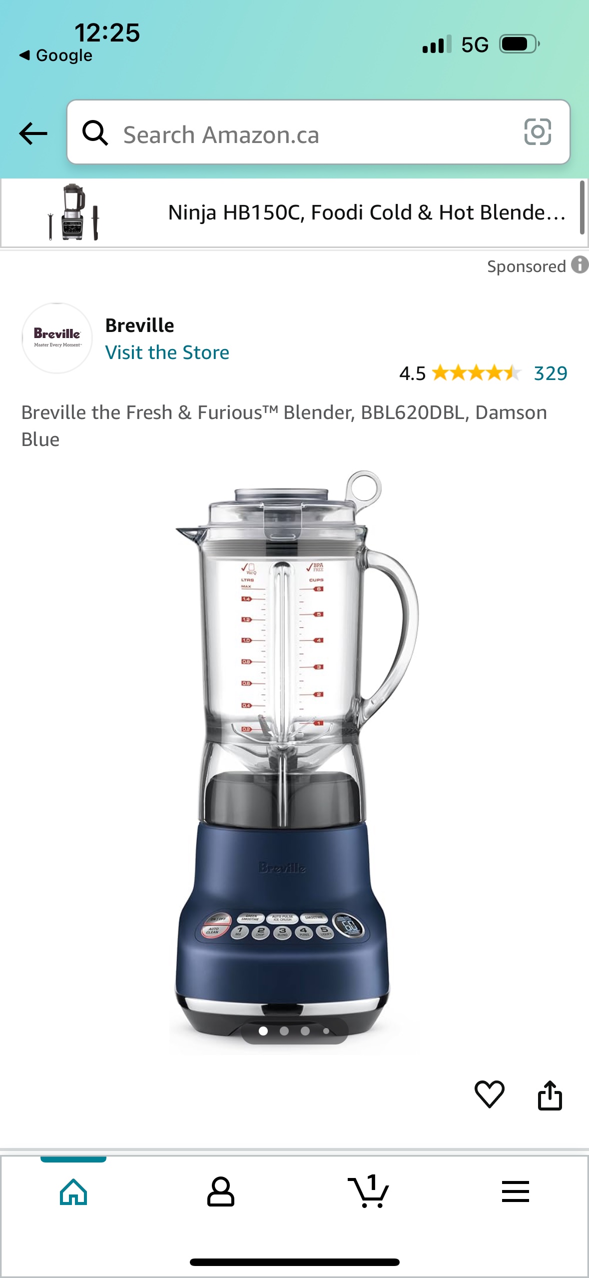 Breville Blender (1100W,1.5L) image indicator(9)