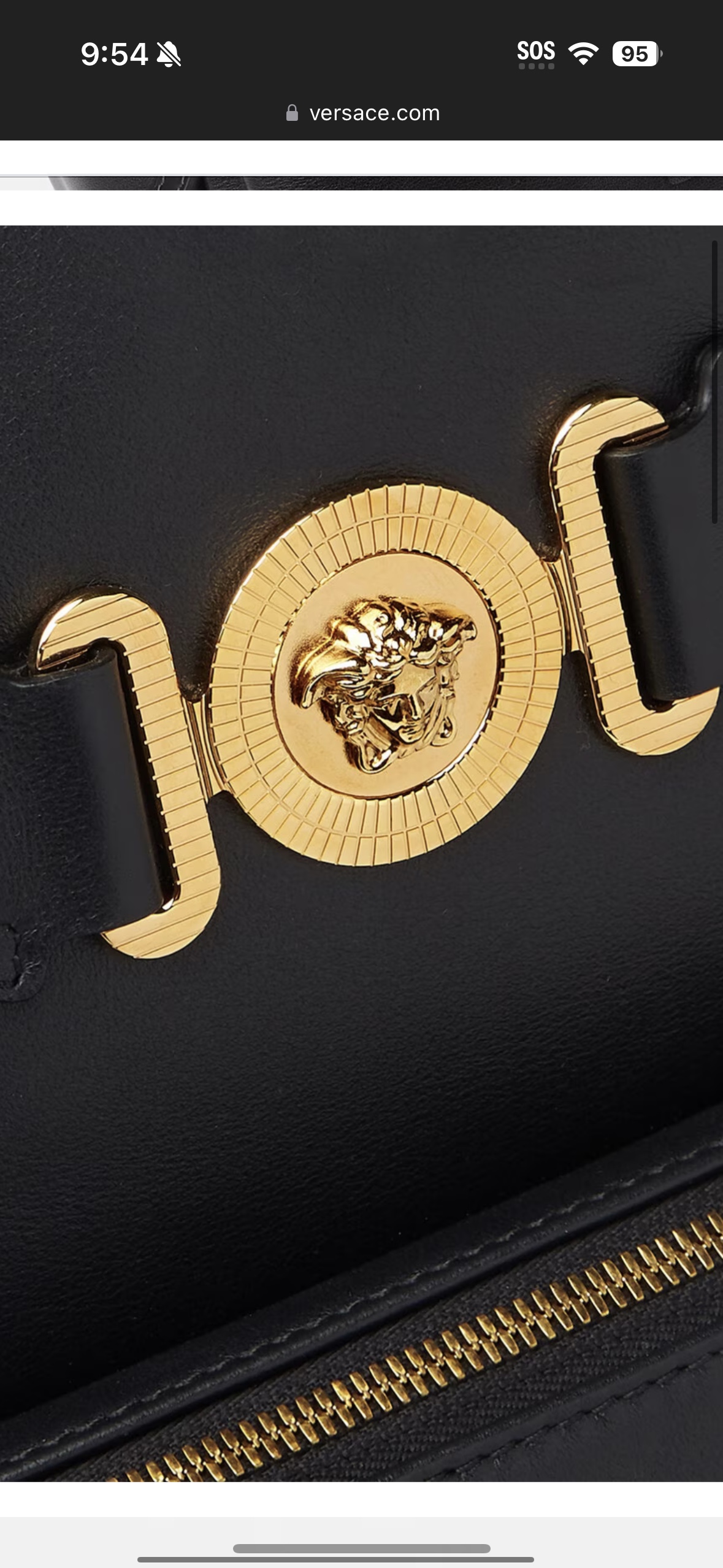 Versace black leather Medusa backpack men’s image indicator(3)