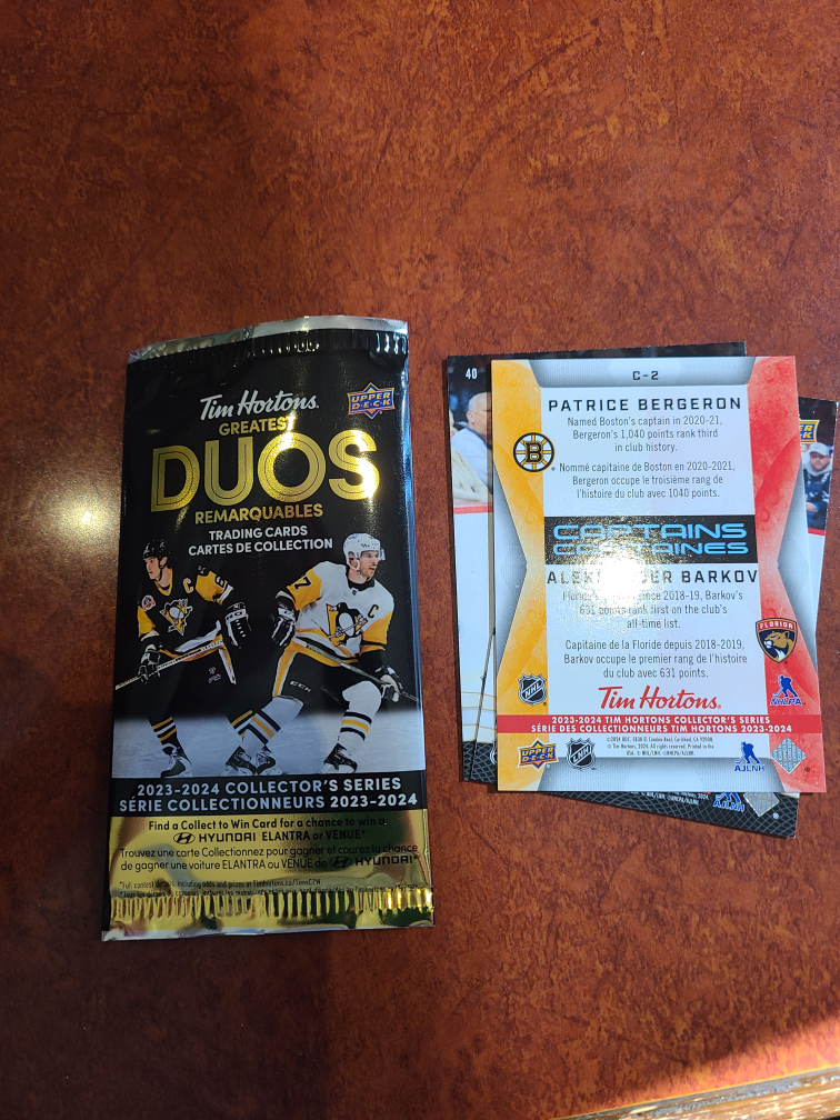 Tim hortons 23-24 Duos hockey card image indicator(2)