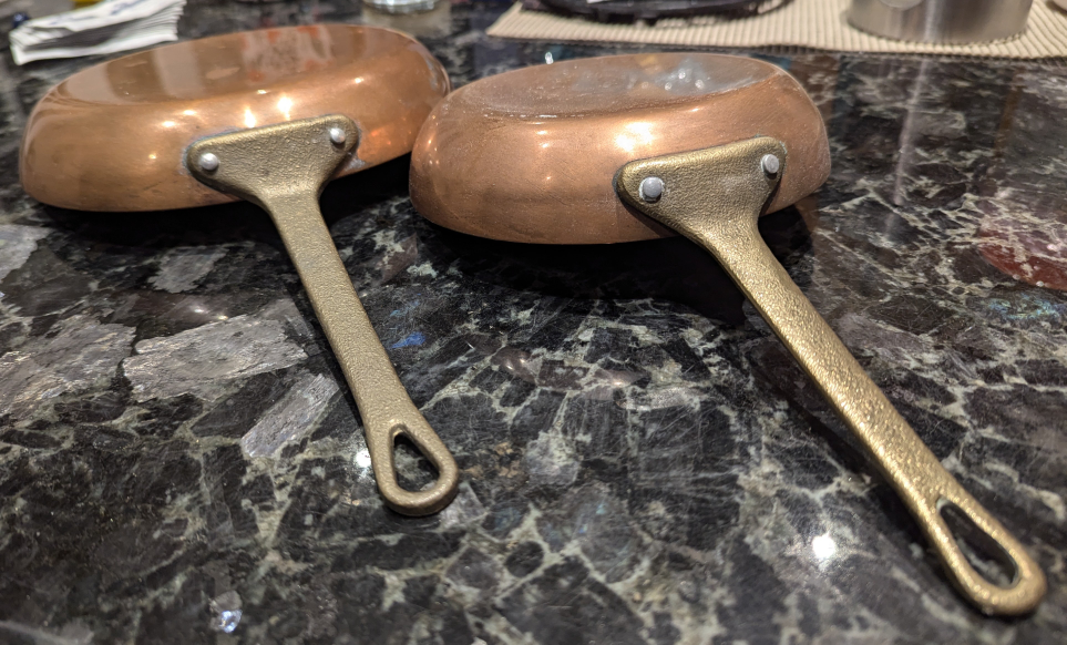 Vintage Copper Frying Pan Set image indicator(3)