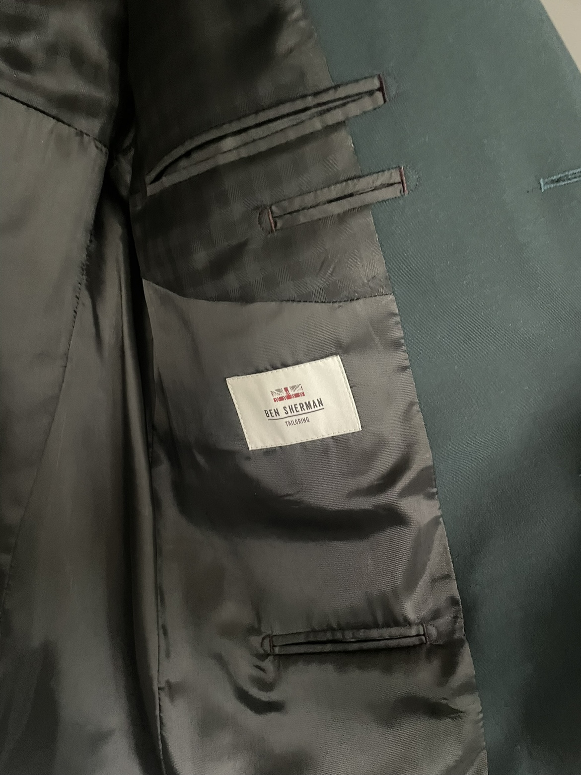 Ben Sherman men’s teal suit jacket - photo 4