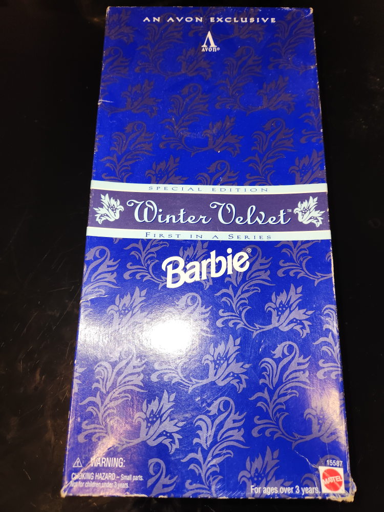 1995 Avon Winter Velvet First Series African American Barbie