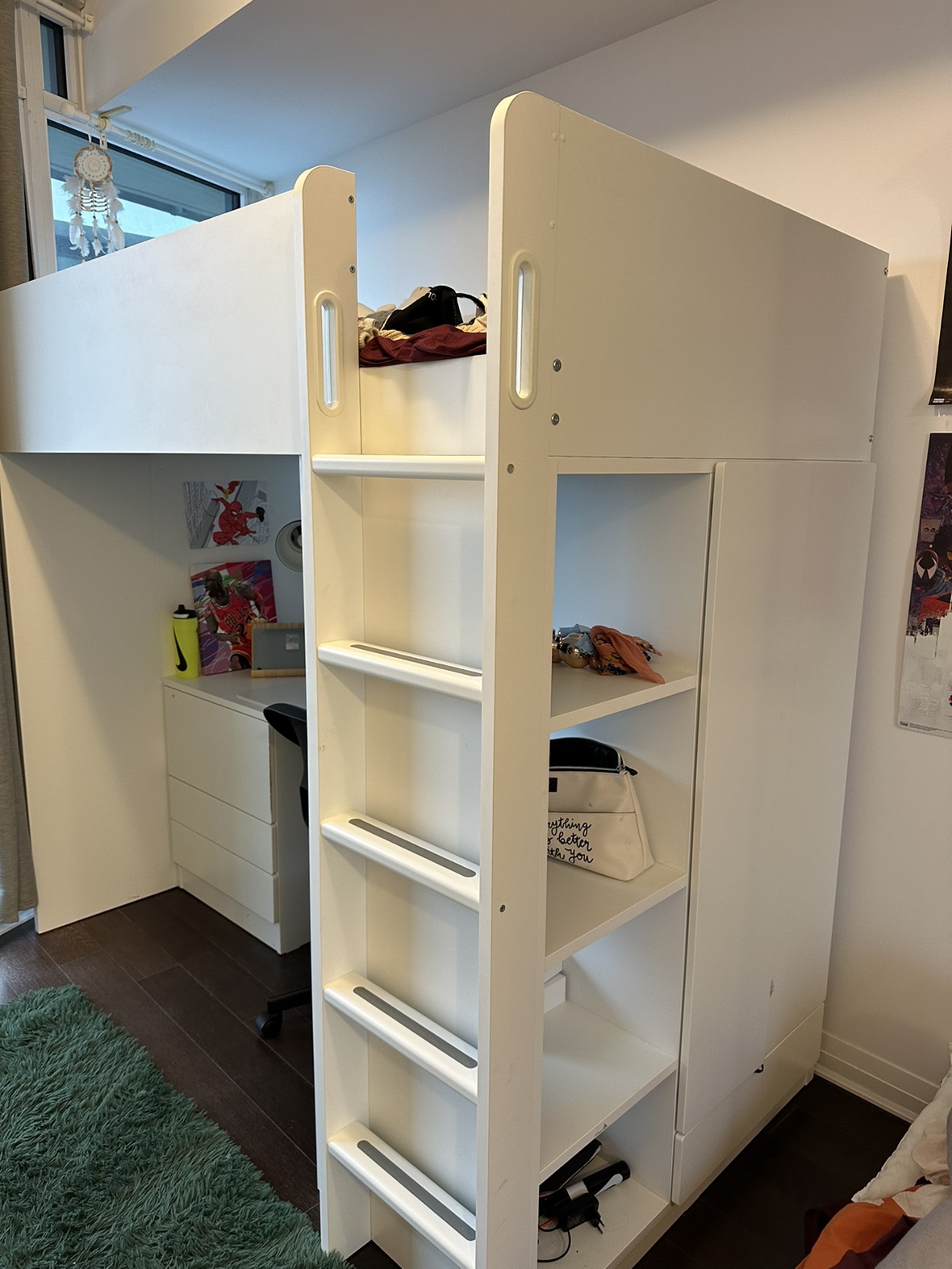 Bed, loft bed, bed for kids