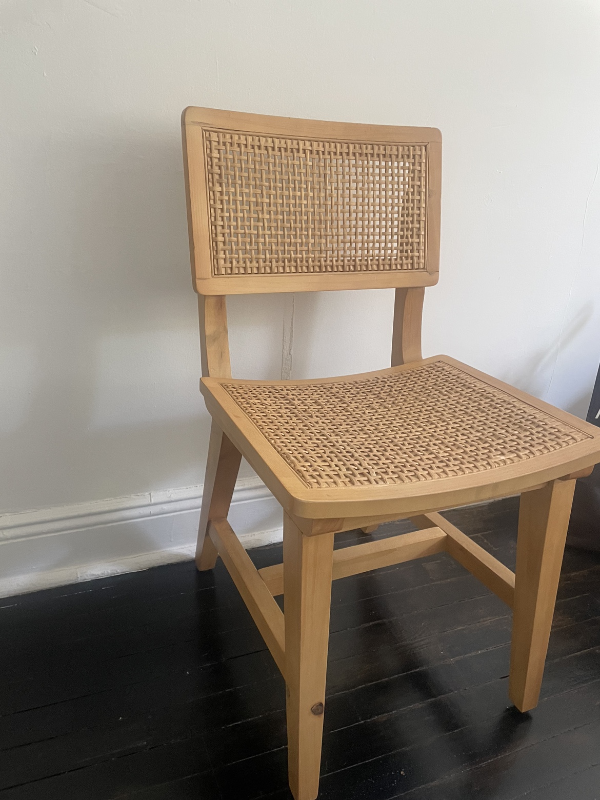 Wooden woven chair