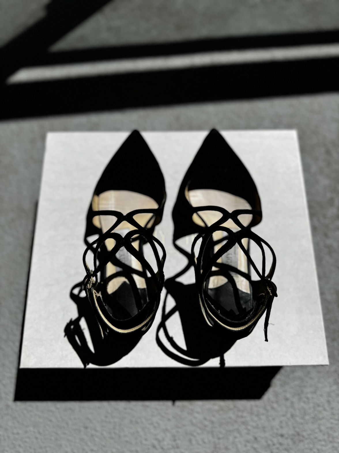 100% Authentic Jimmy Choo suede Lancer flats image indicator(2)