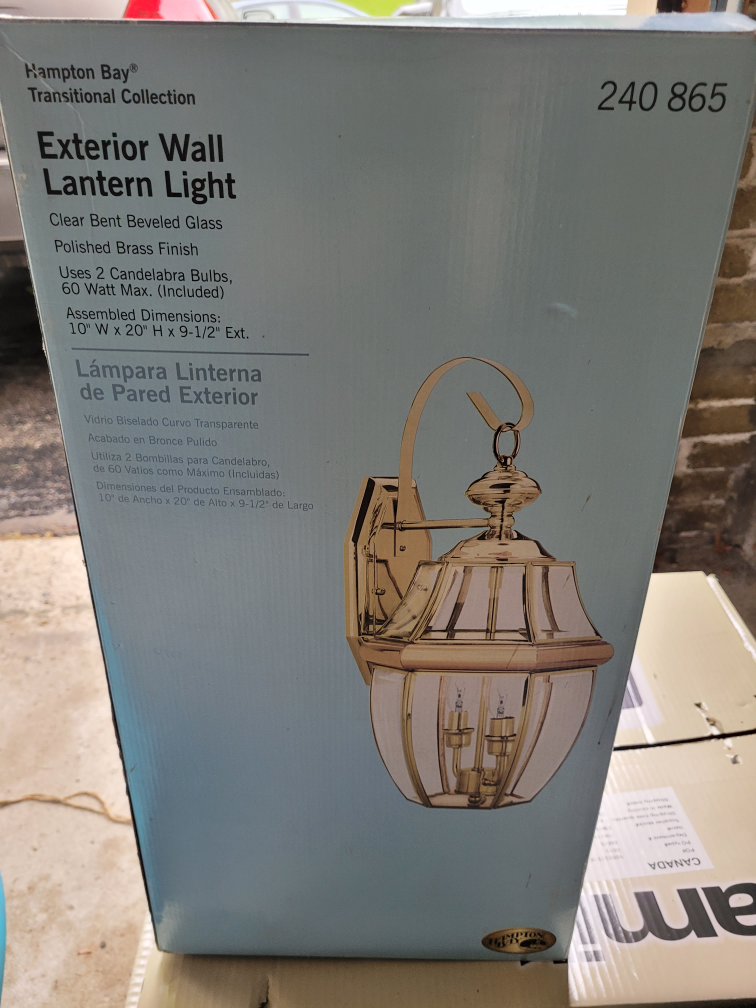New  exterior wall lantern light - photo 2
