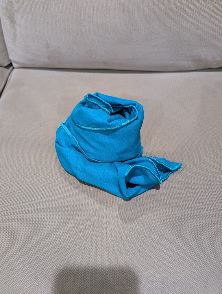Turquoise silk scarf 🧣#freecycle thumbnail