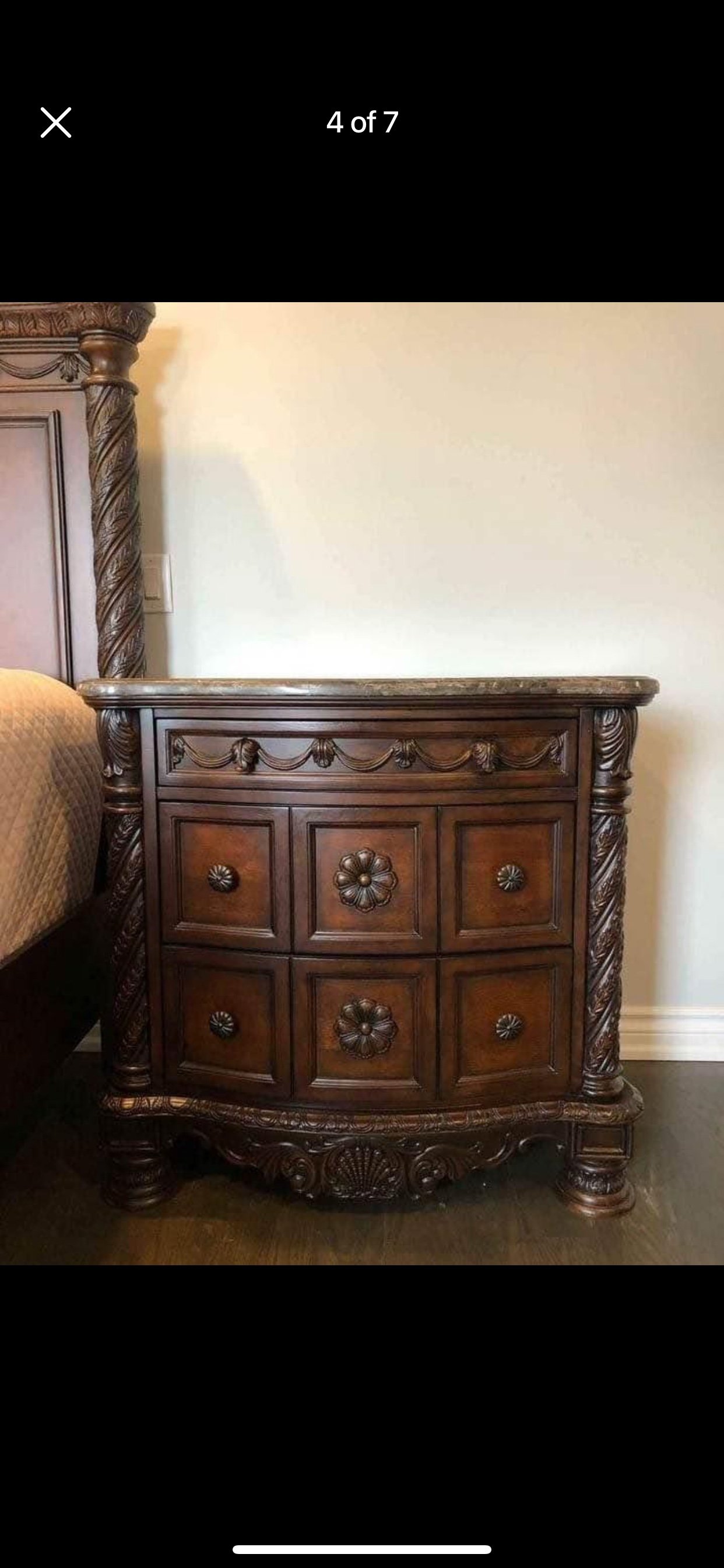 Real wood Bedroom set with mattress - photo 4