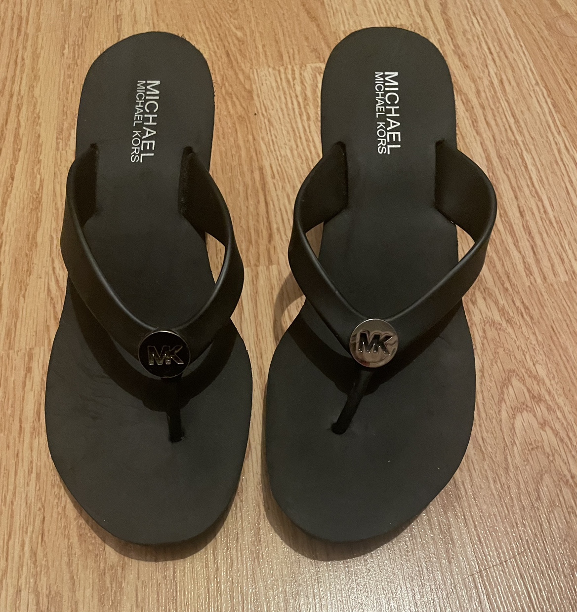 Michael Kors platform flip flops