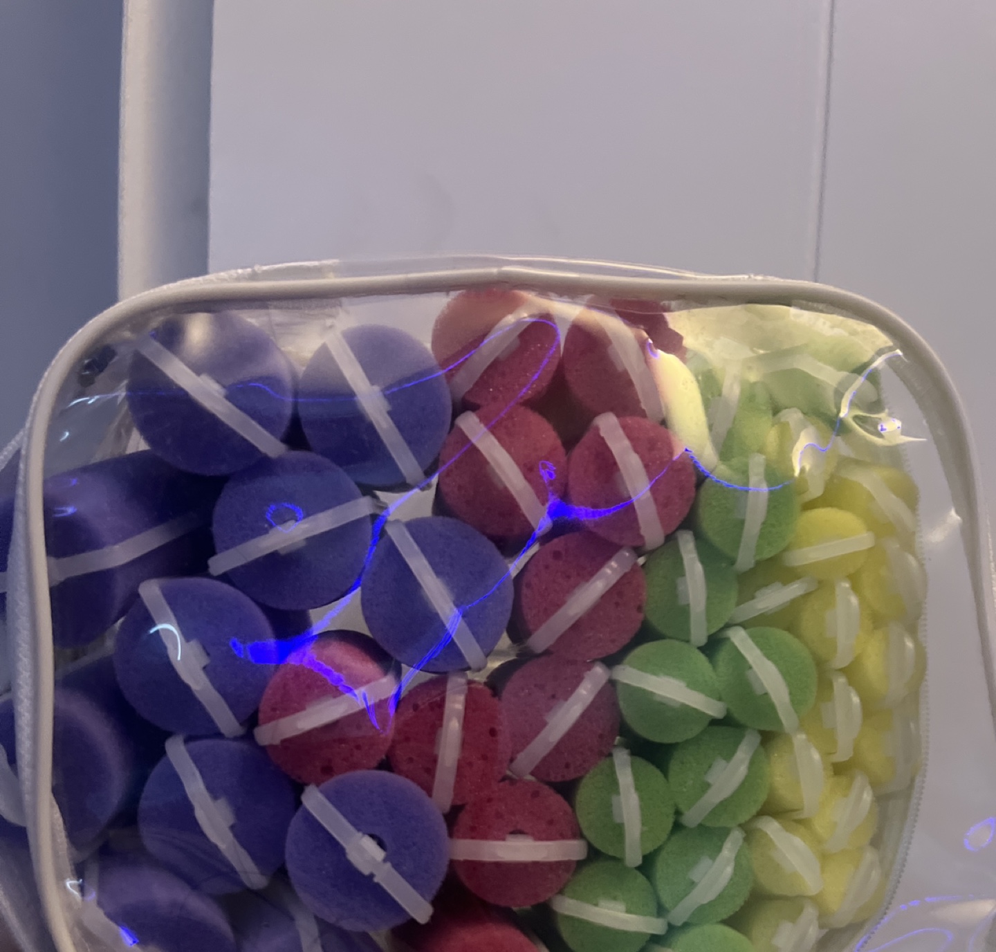 Foam hair-rollers