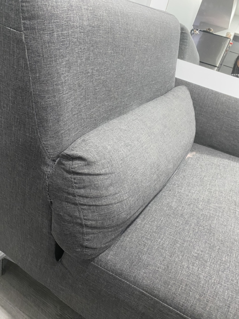 Grey single sofa - photo 4