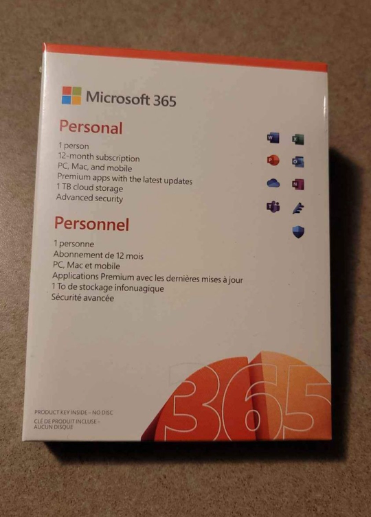 Microsoft 365 Personal Brand New Sealed