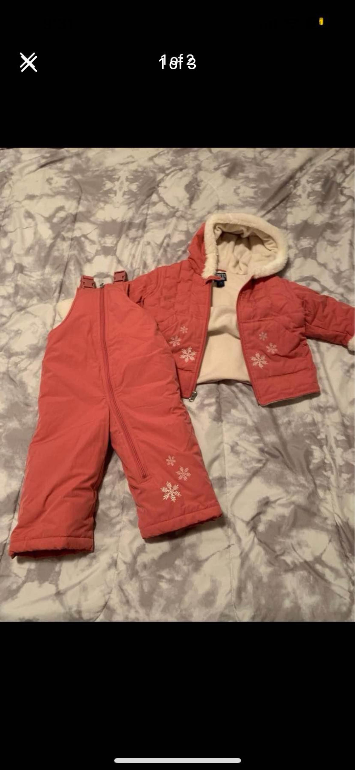 Girls Roots snowsuit thumbnail