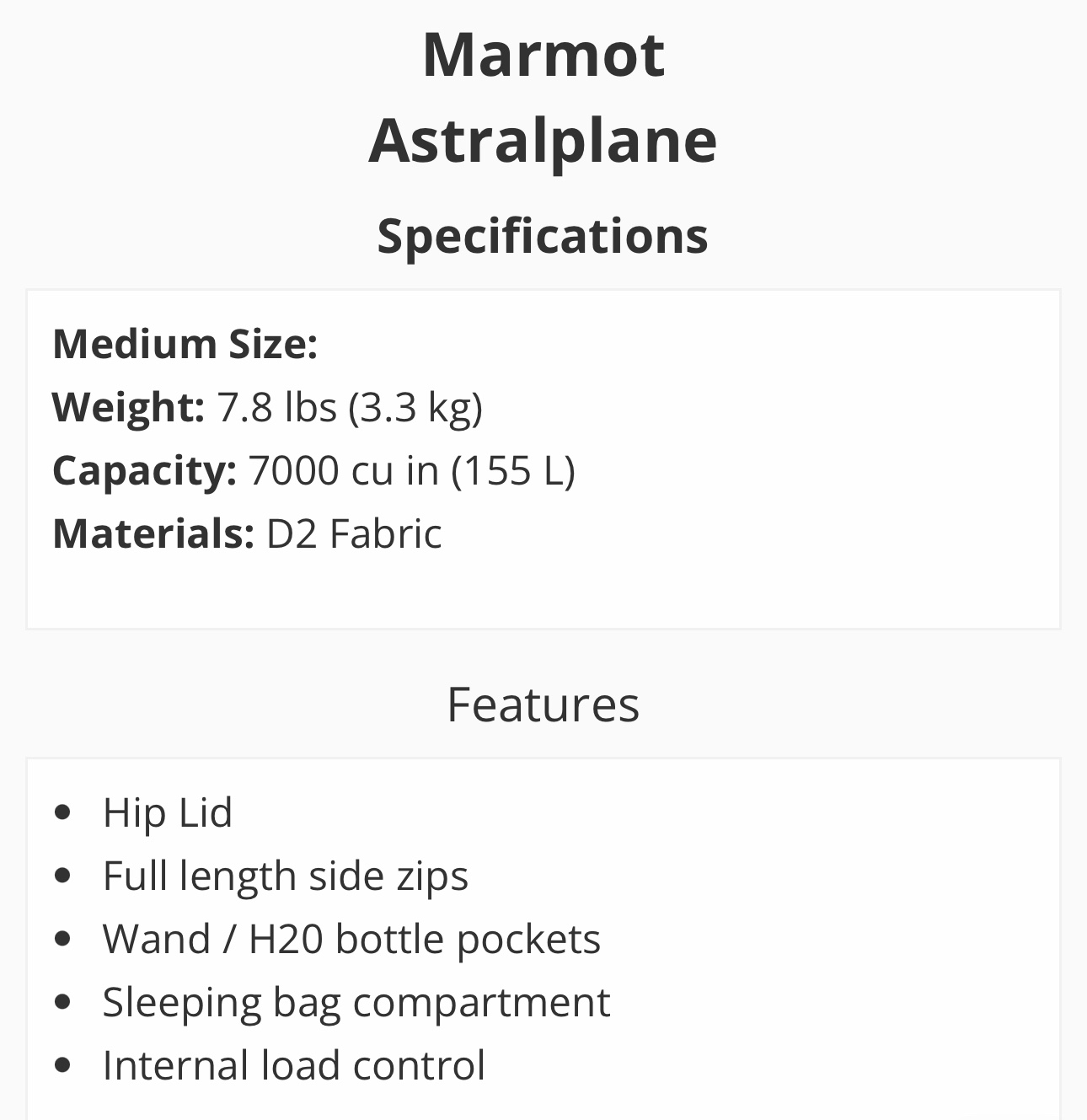 Lightly Used Marmot Astralplane Backpack image indicator(4)