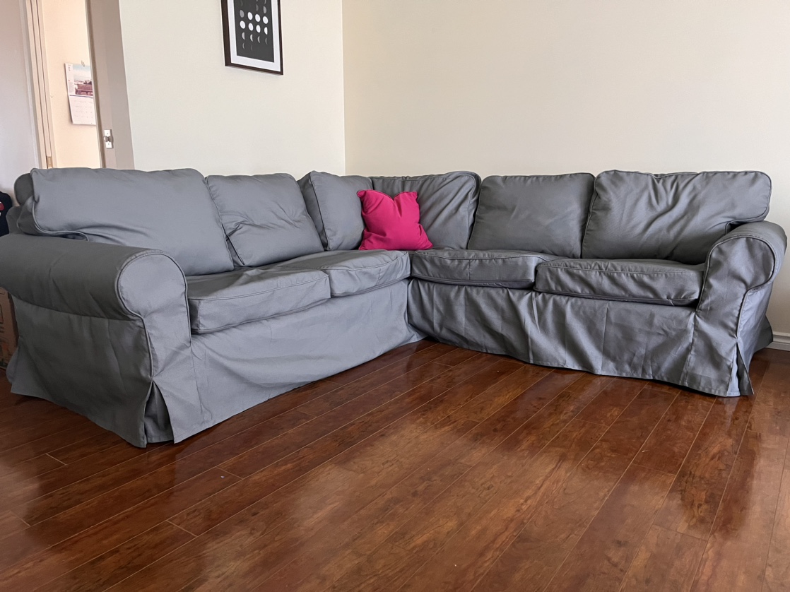 Sectional sofa, new covers