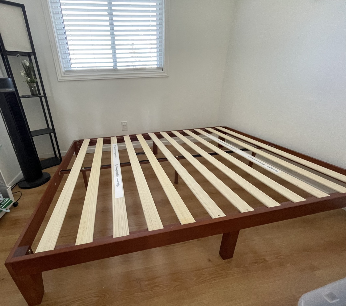 Solid Wood Queen Bed Frame - photo 2