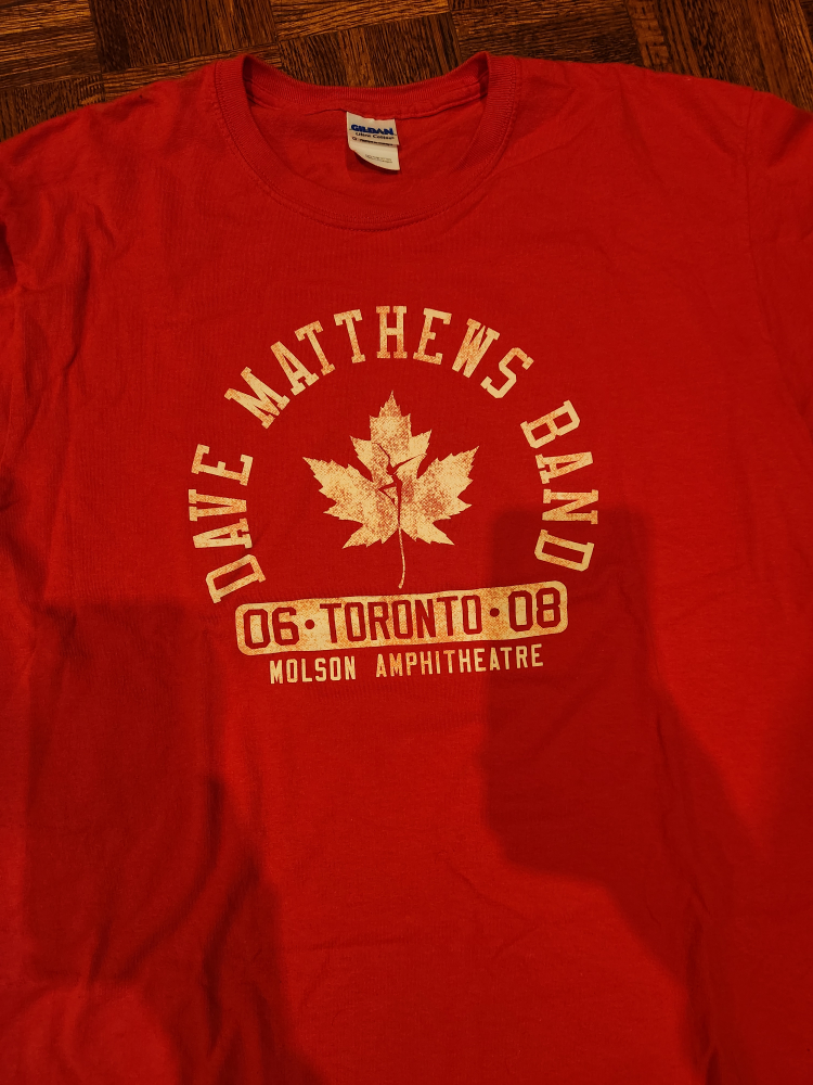 Dave Matthews Band Concert Tour Shirts - photo 3