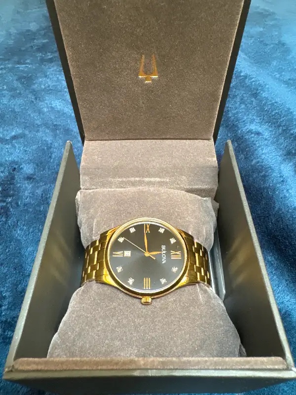 Bulova Men's Diamond Watch | 97D108 (original Links Included) - photo 2