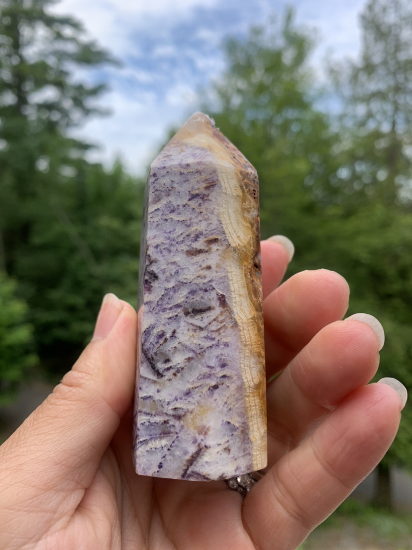 Violet agate tower | crystal image indicator(3)