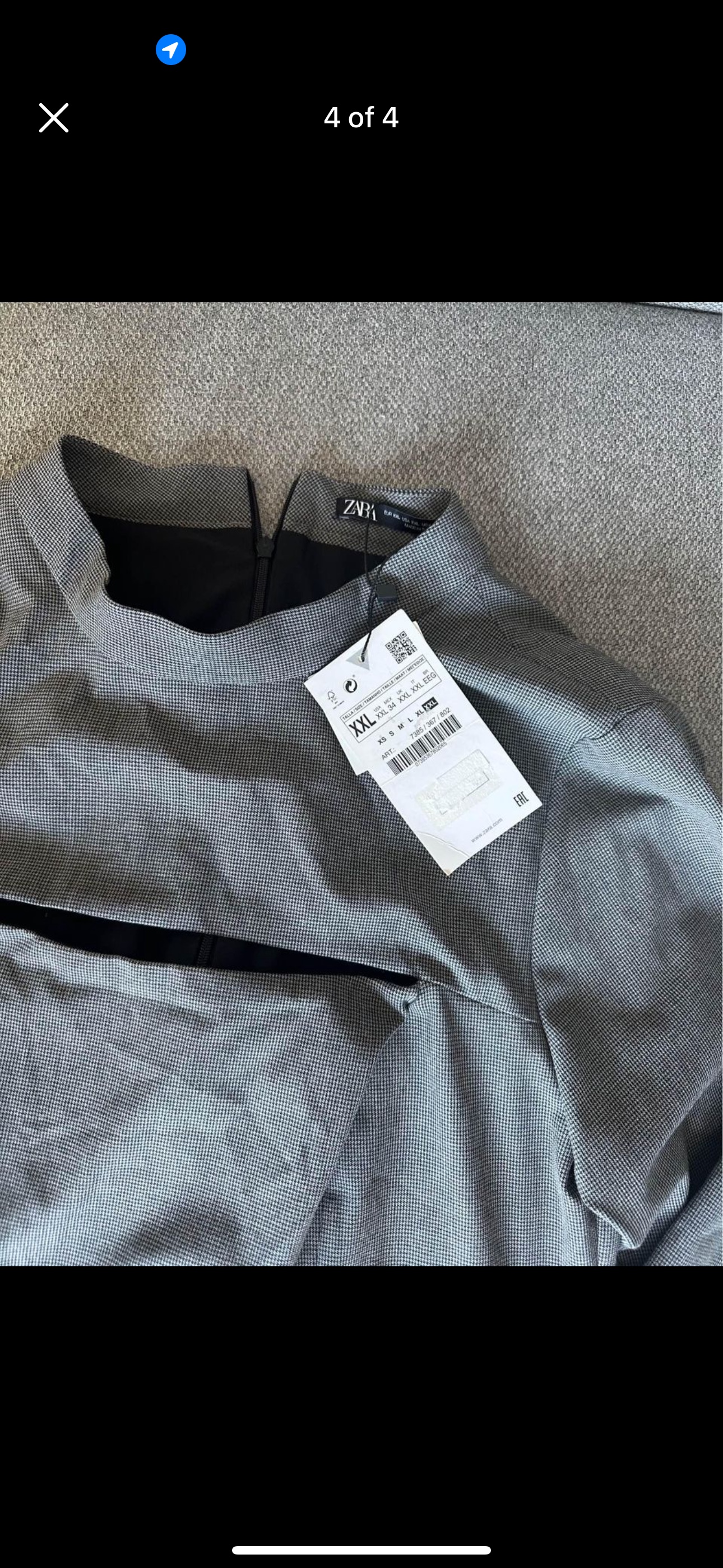 ZARA Woman Cut Out Dreds Linen Blend XXL but will fit L - photo 4