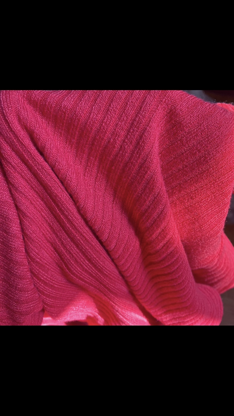 Women’s Red Ribbed Long Sleeved Shein Shirt Size XL 👚🍒❤️🩷🍓 image indicator(6)