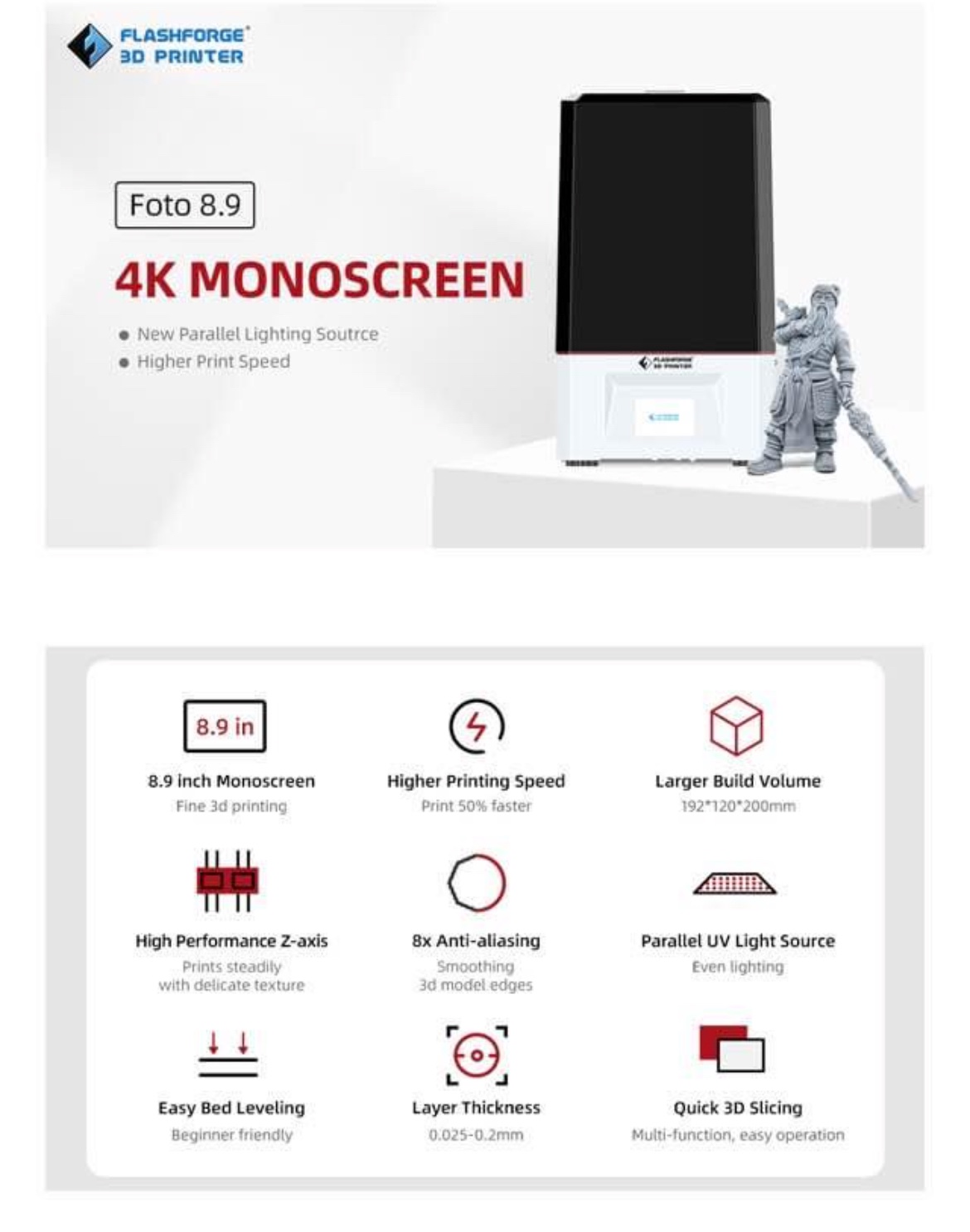 FLASHFORGE 4K Resin 3D Printer - photo 2