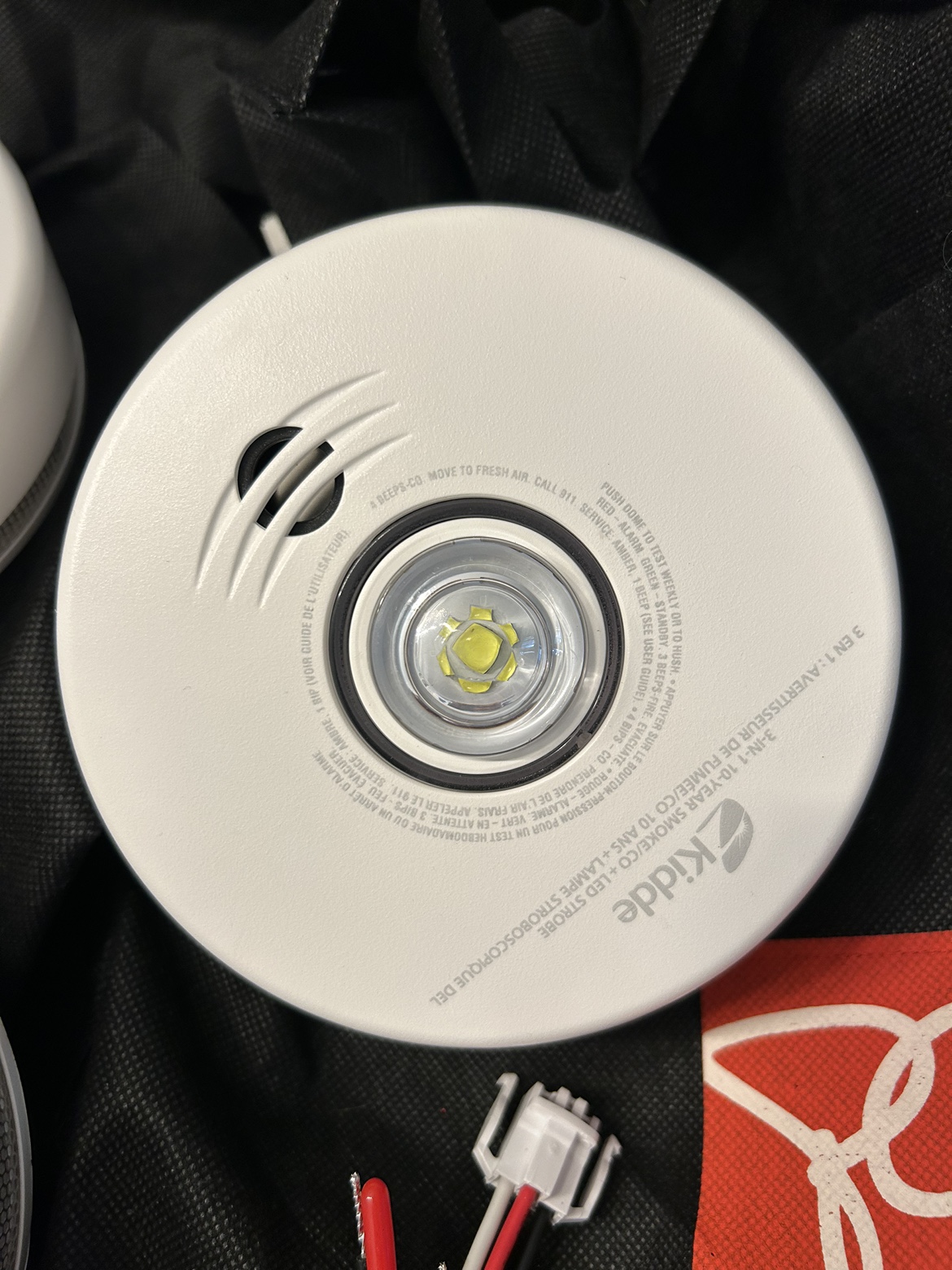Kiddie hardwire smoke and CO2 alarms - 3 total - photo 3