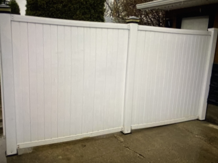 Vinyl fence and gate