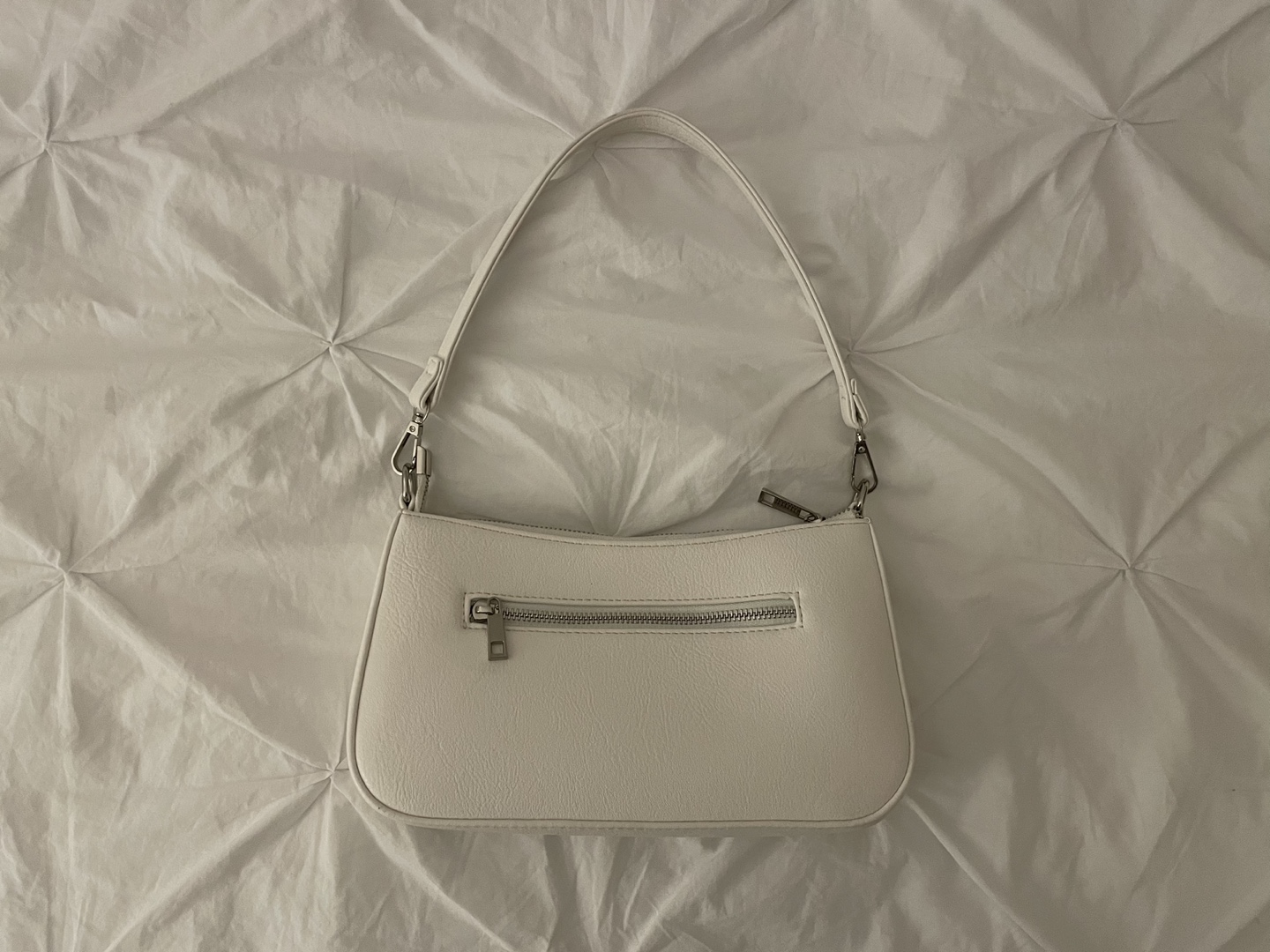 White Mini Baguette Bag