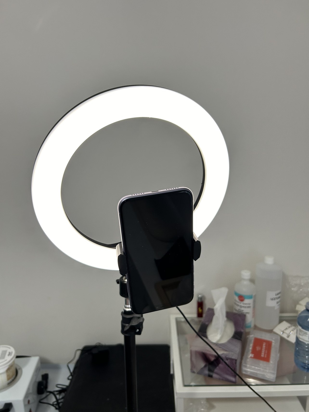 Ring light 10” with phone holder with tripod stand
