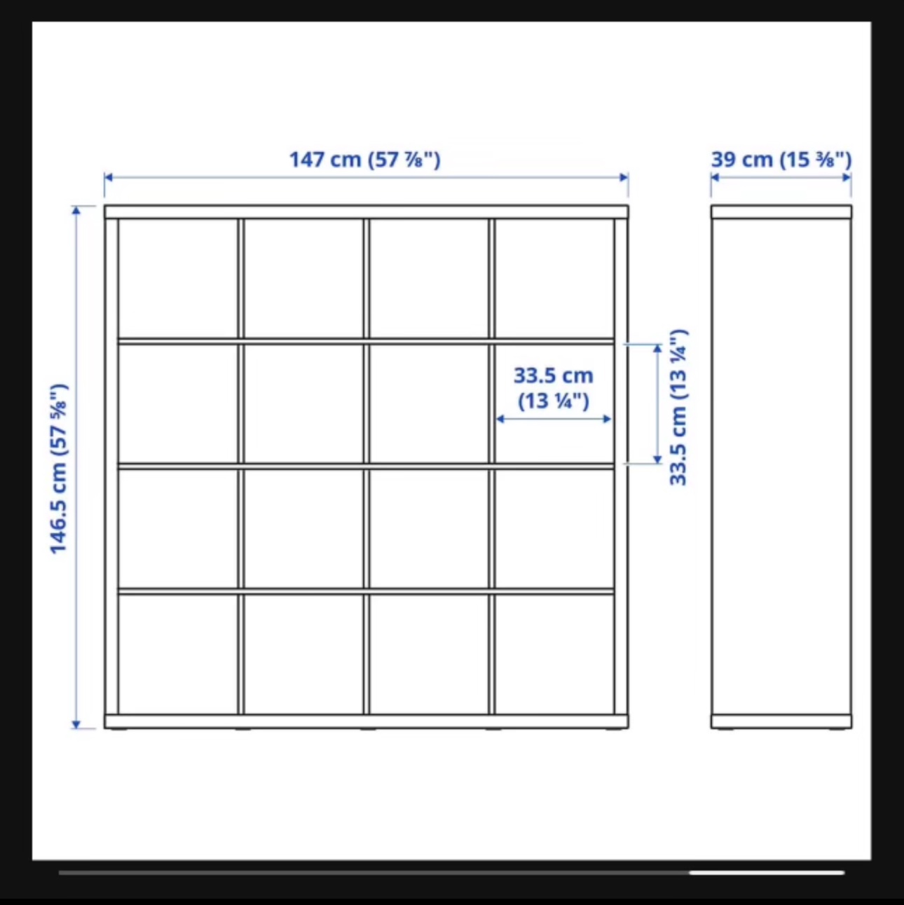 🔥Moving Kallax HIGH GLOSS 4x4 fully assembled pick up only - photo 2