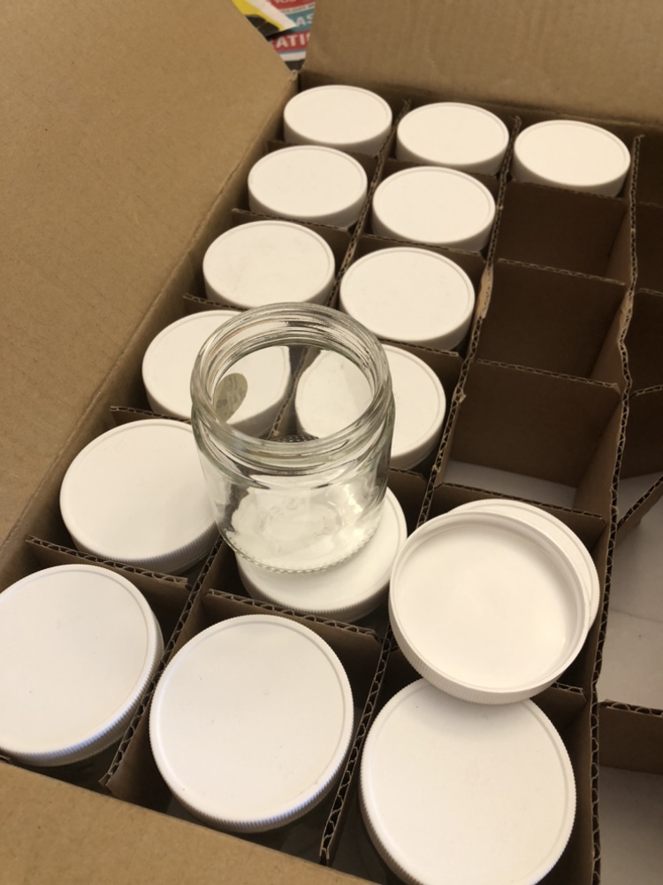 Tiny Jars w/ lids. 15x120ml. size for gift giving dried herbs image indicator(5)