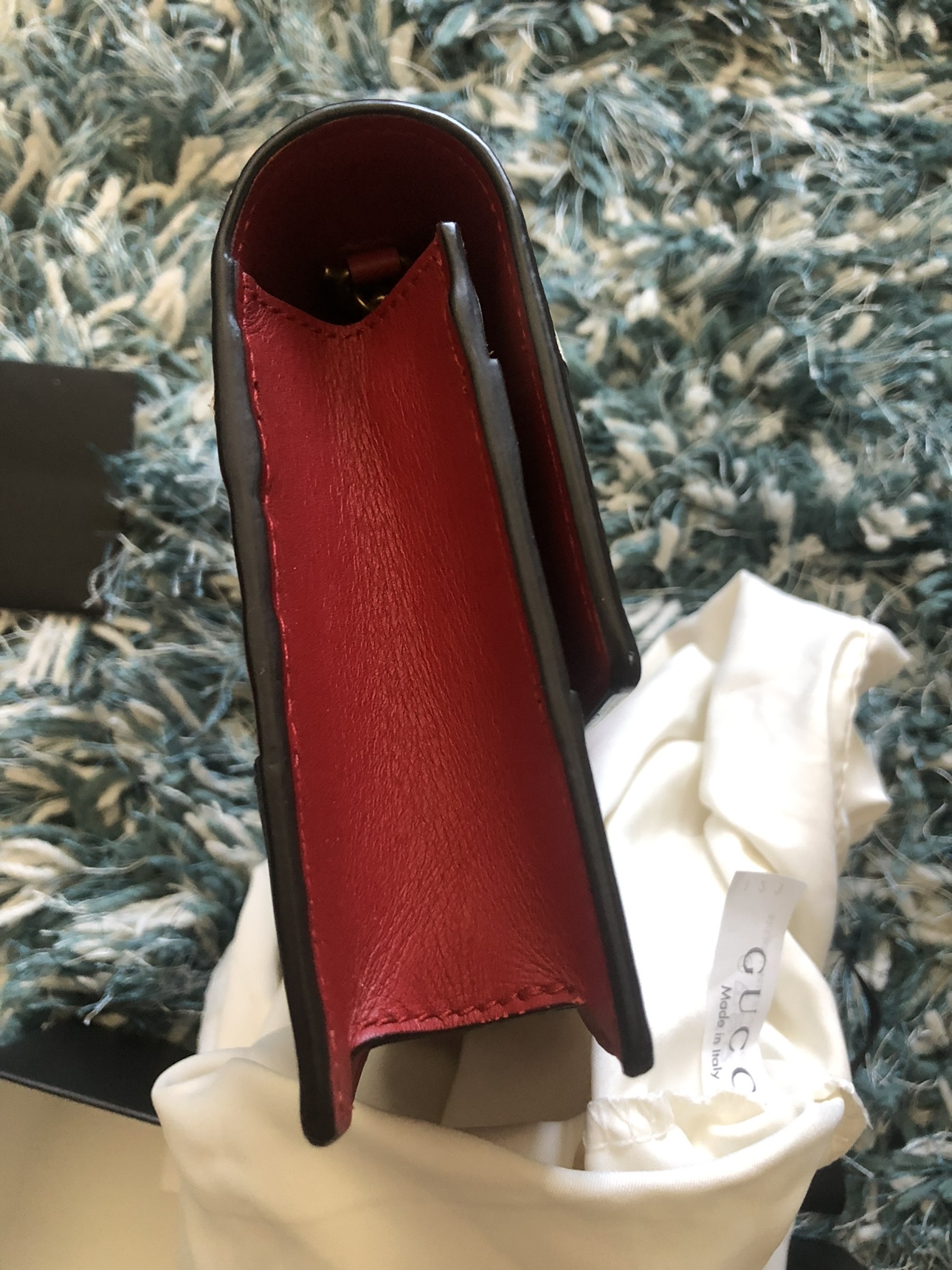 Gucci Chain Tricolor Queen Margaret Bee Mini Bag image indicator(5)