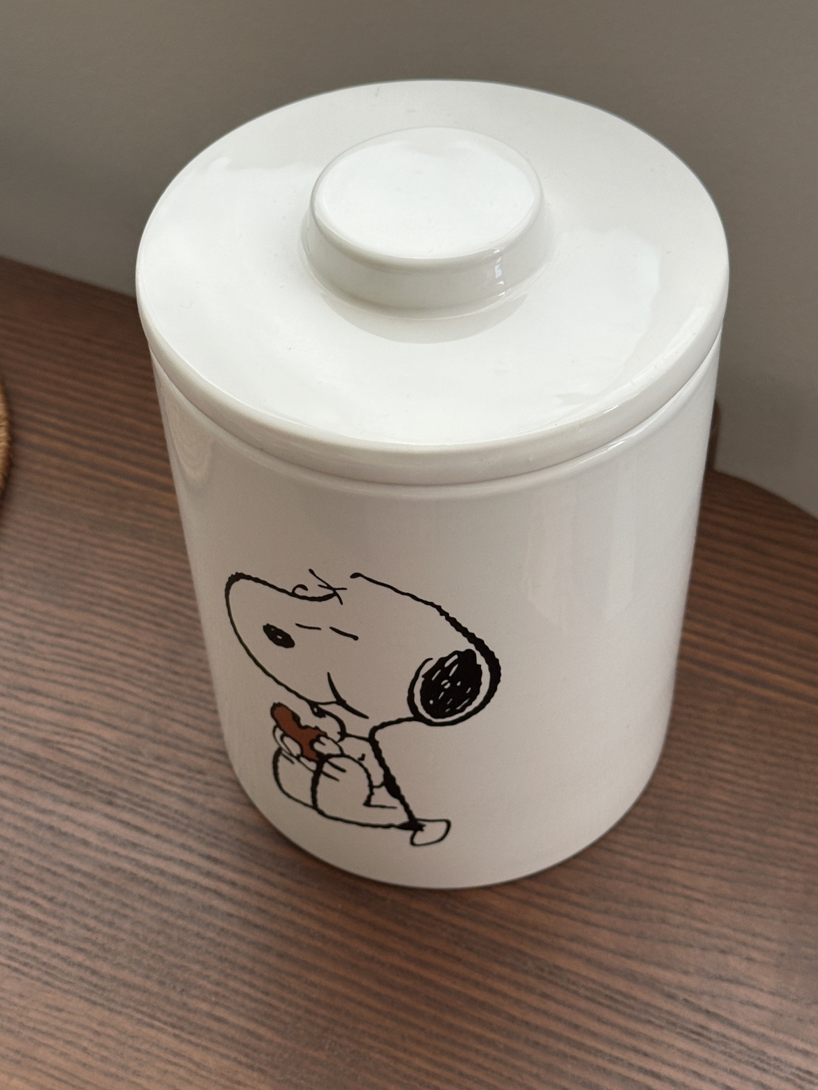 Snoopy ceramic jar with lid - photo 3