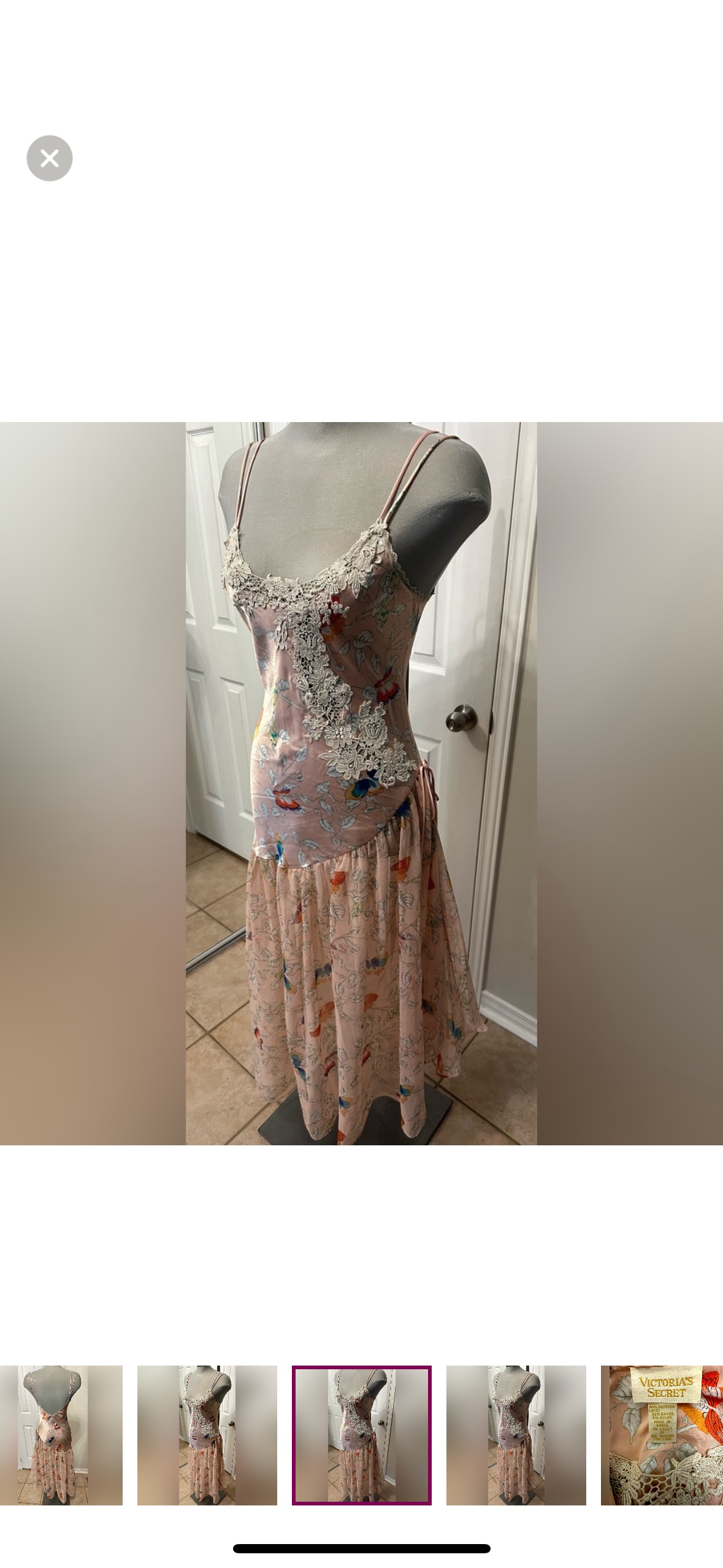 Vintage 1980s Victoria's Secret Butterfly Nightgown - photo 5
