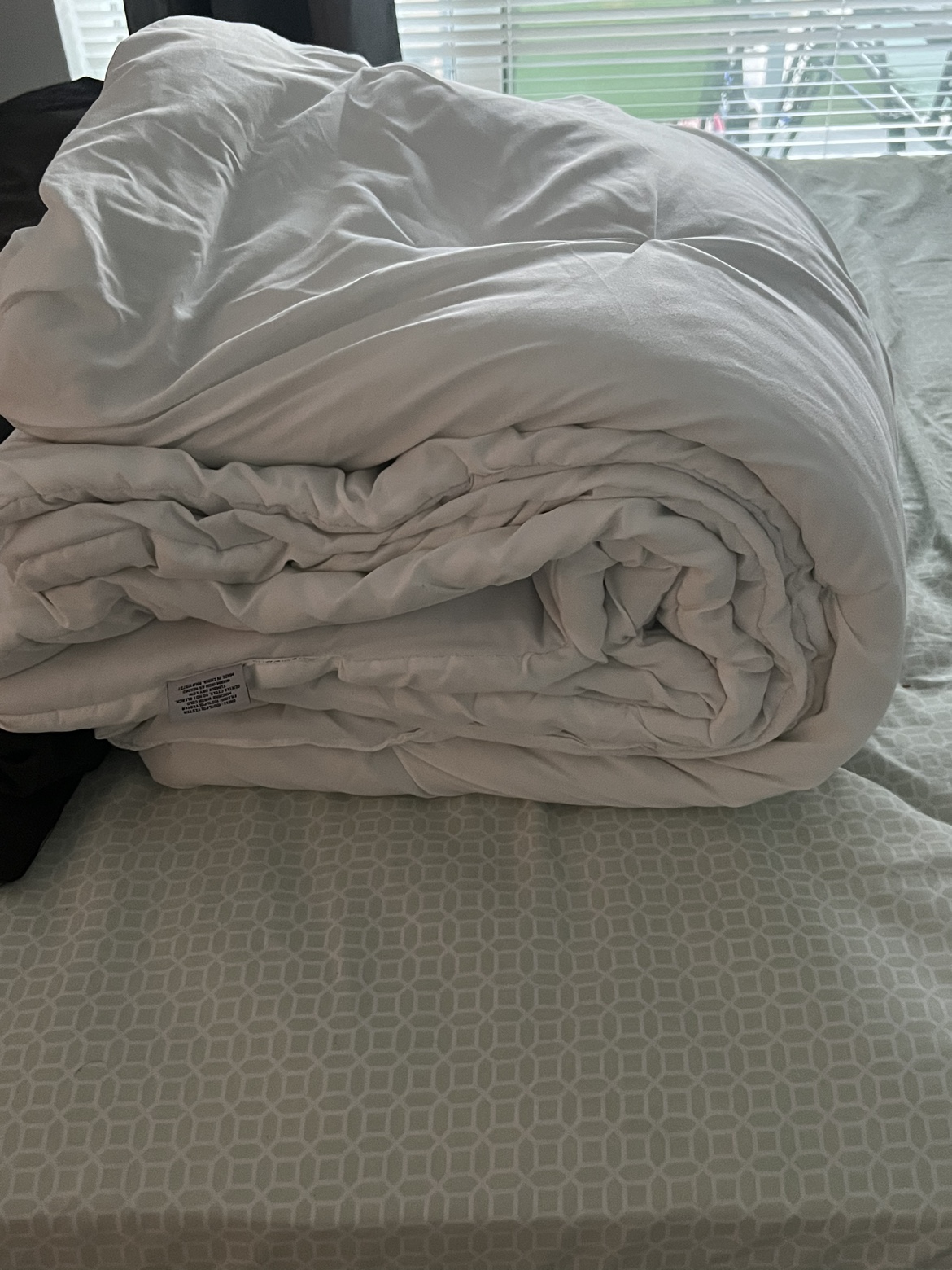 White quilt