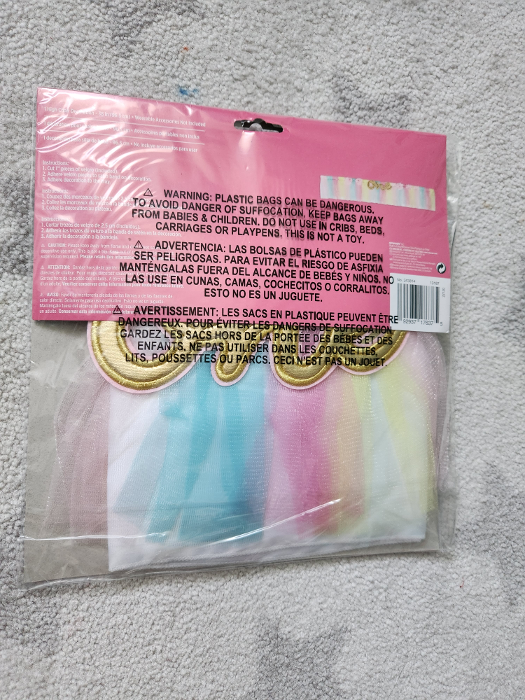 highchair decoration rainbow skirt image indicator(2)