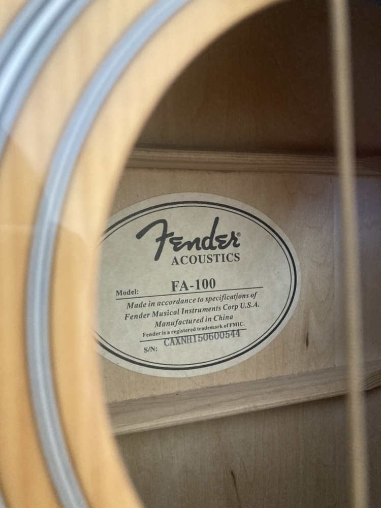 Fender FA-100 Acoustic Guitar image indicator(6)