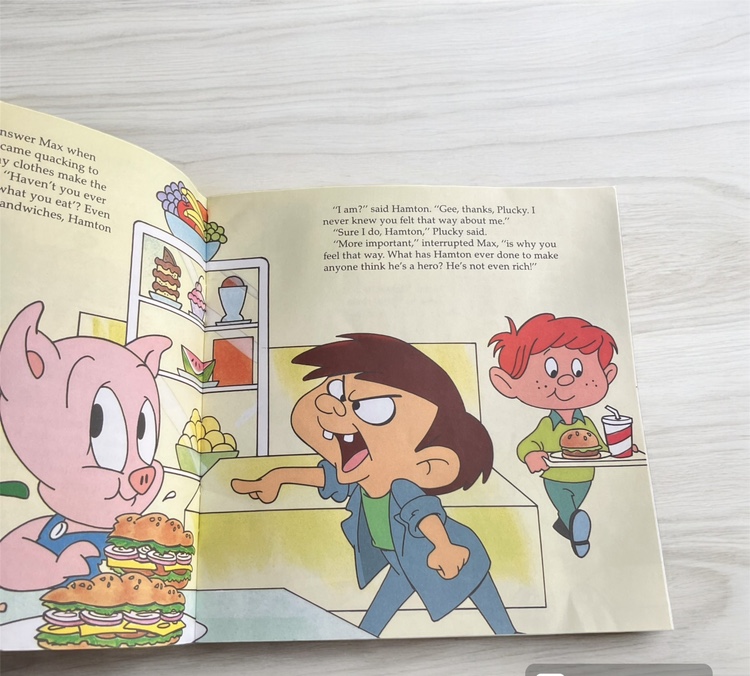 Vintage Tiny Toon Adventures Hurray For Hamton! Golden Book 90 image indicator(4)