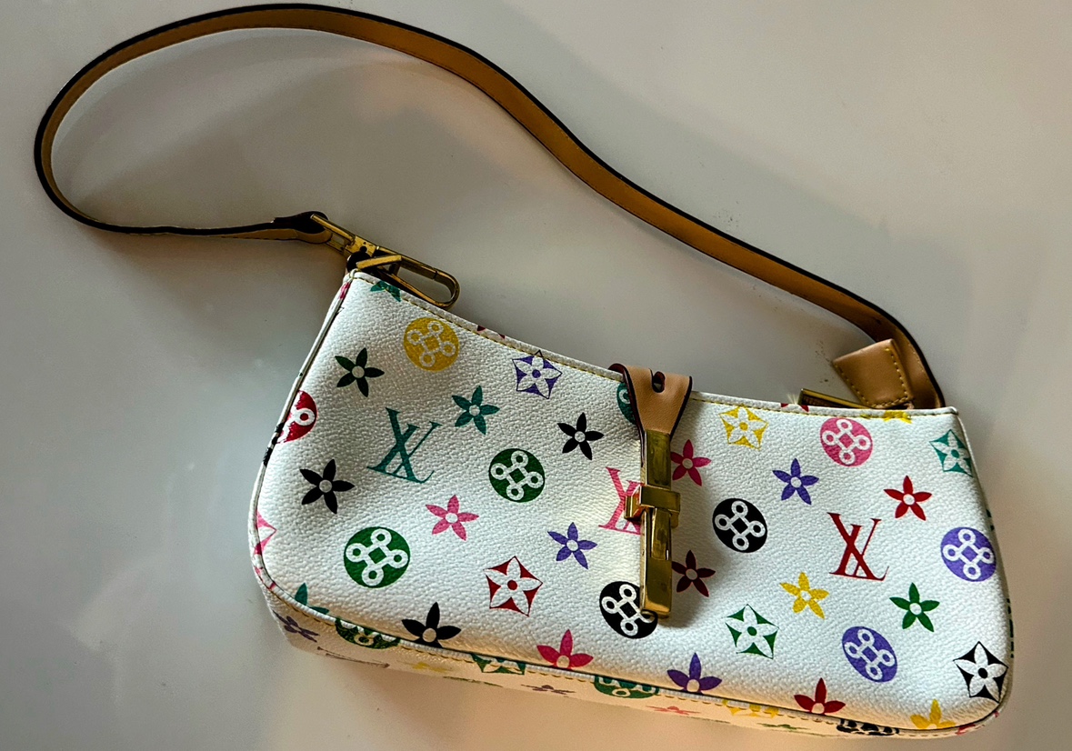 Designer Inspired LV multicolor shoulder Bag