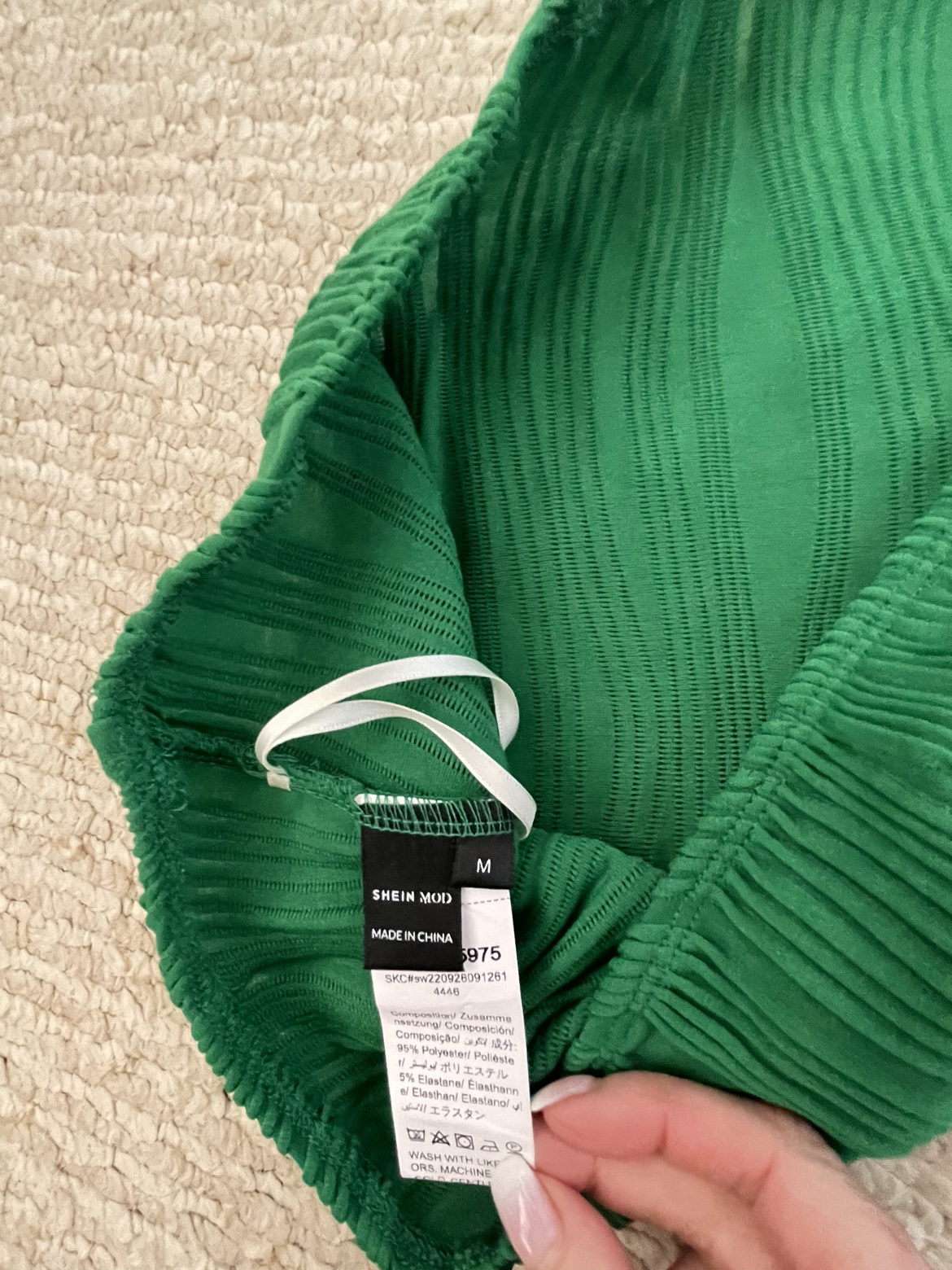Green tube top shein - photo 3