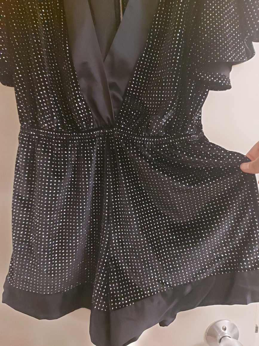 Victoria Secret Black Sequin Romper image indicator(3)