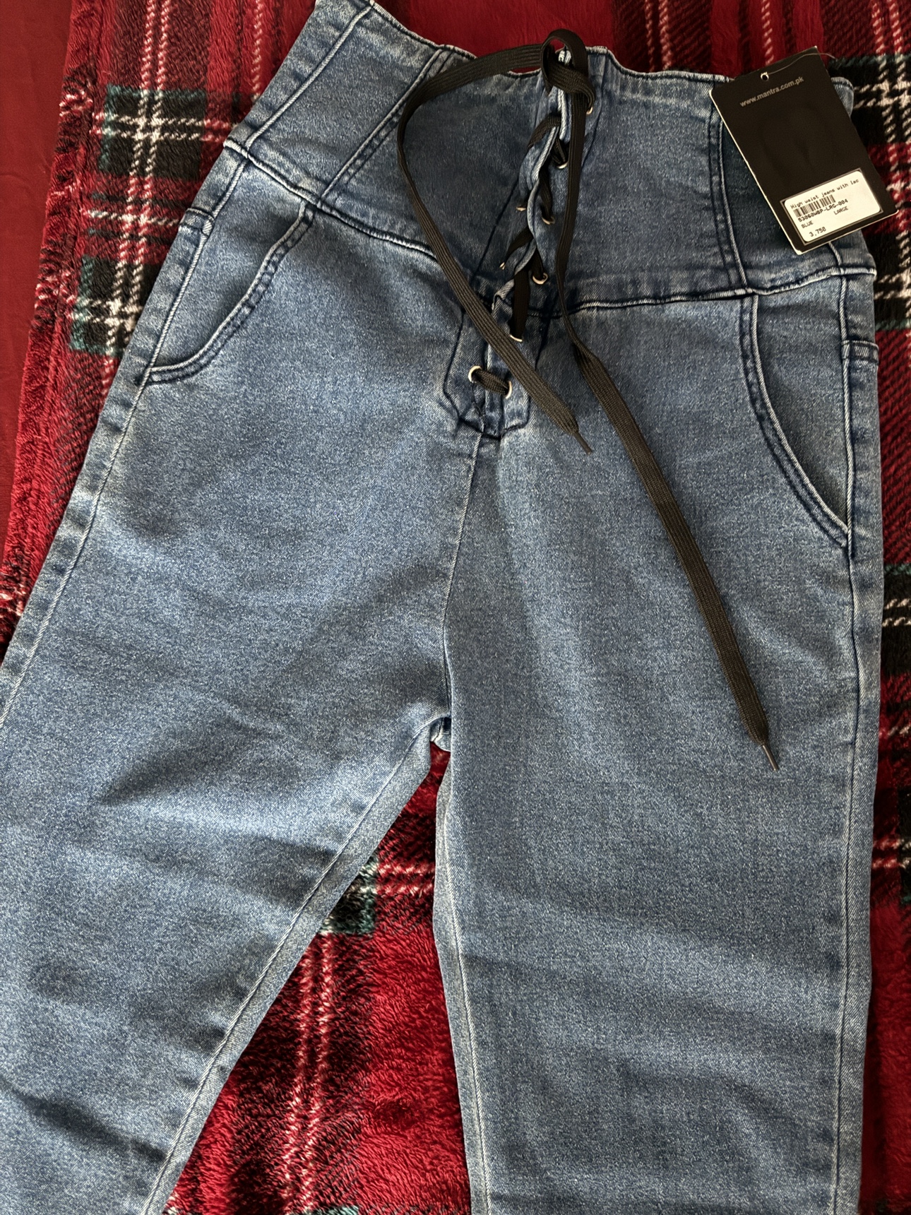 Corset shaper blue skinny jeans image indicator(5)