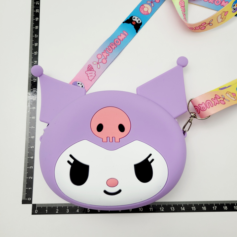Brand New Kuromi Silicone Rubber Crossbody Bag image indicator(7)