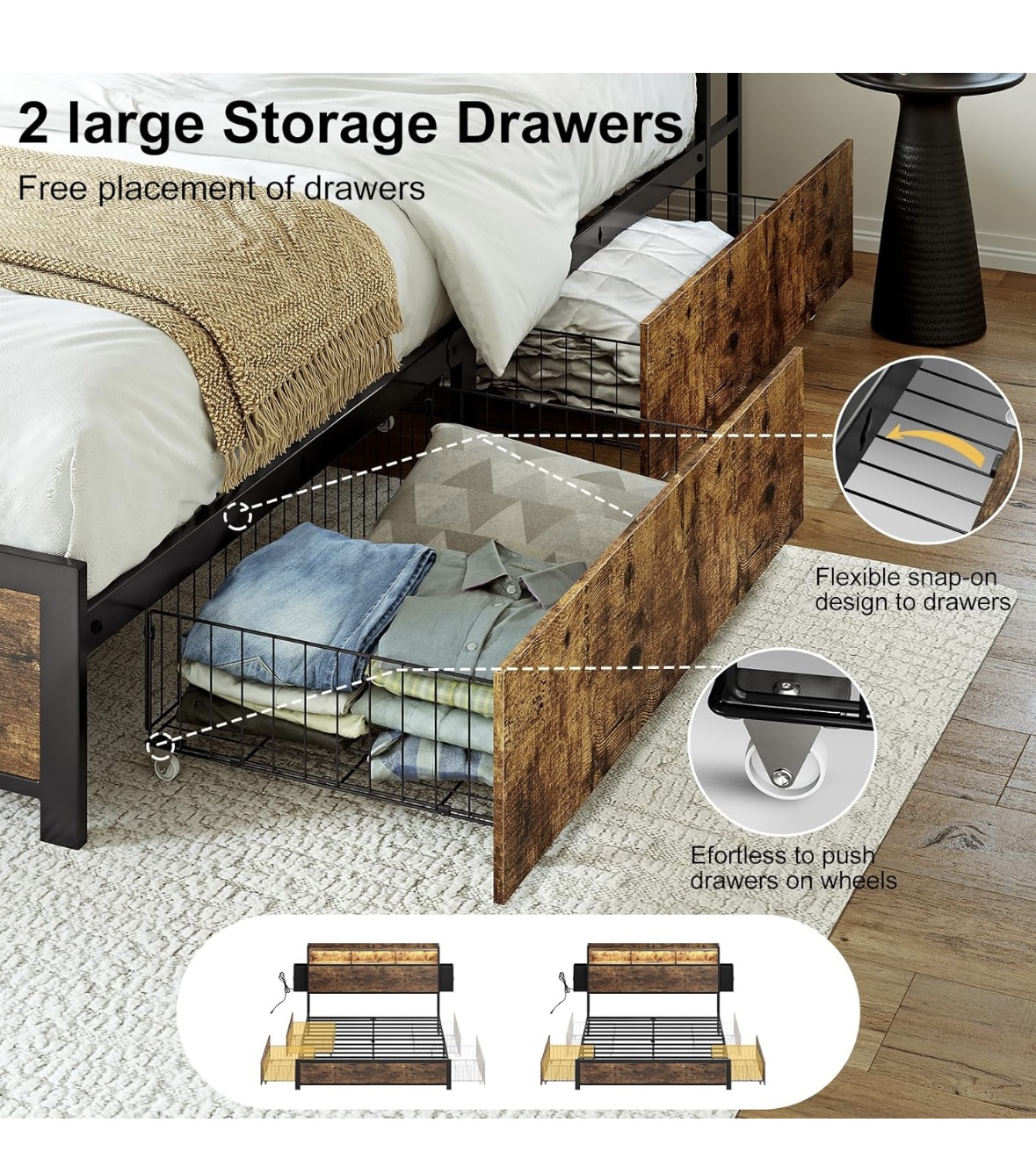 Queen size bed - photo 3